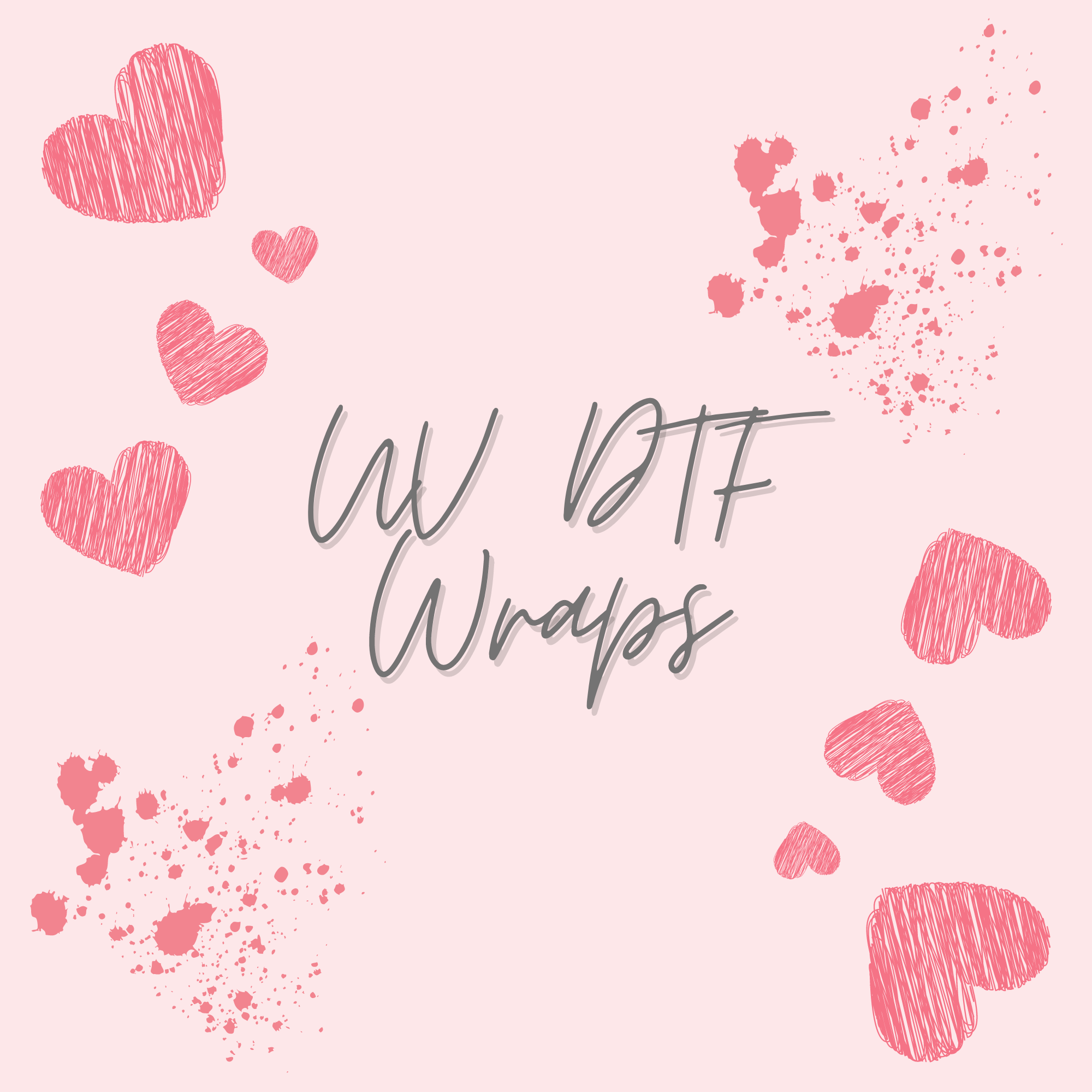 Hearts  16 oz UVDTF Wrap – Hey There Crafty LLC