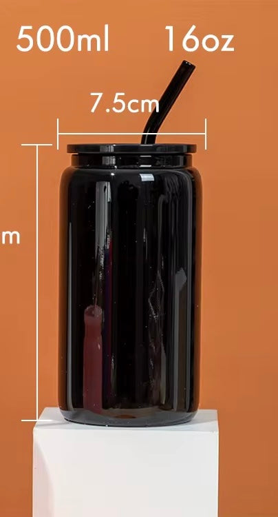 Black Glass Can
