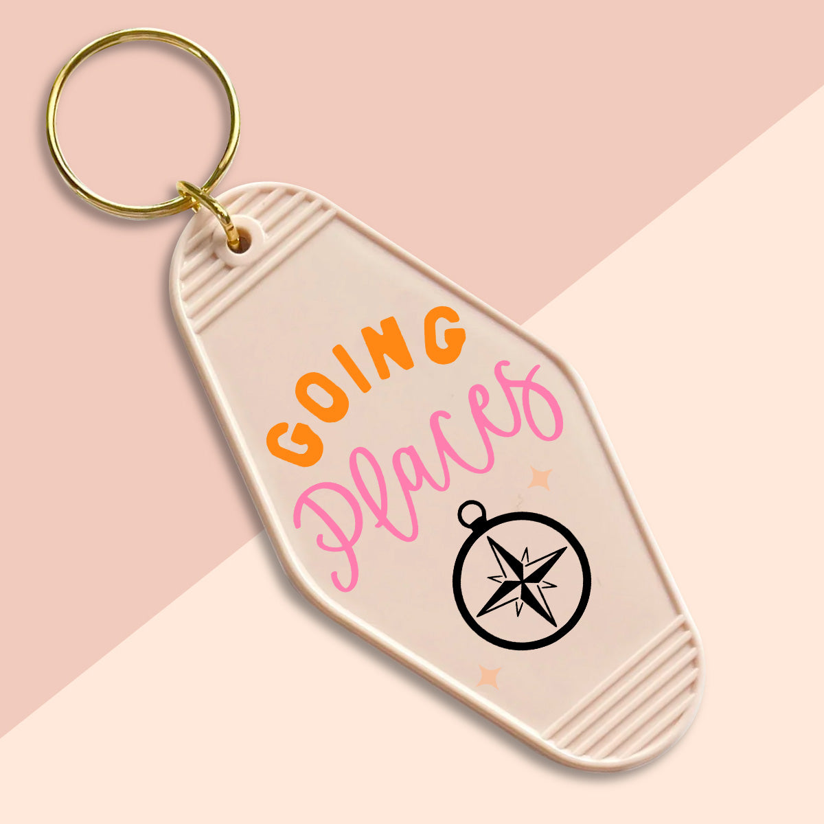Going Places-UVDTF Keychain Decal