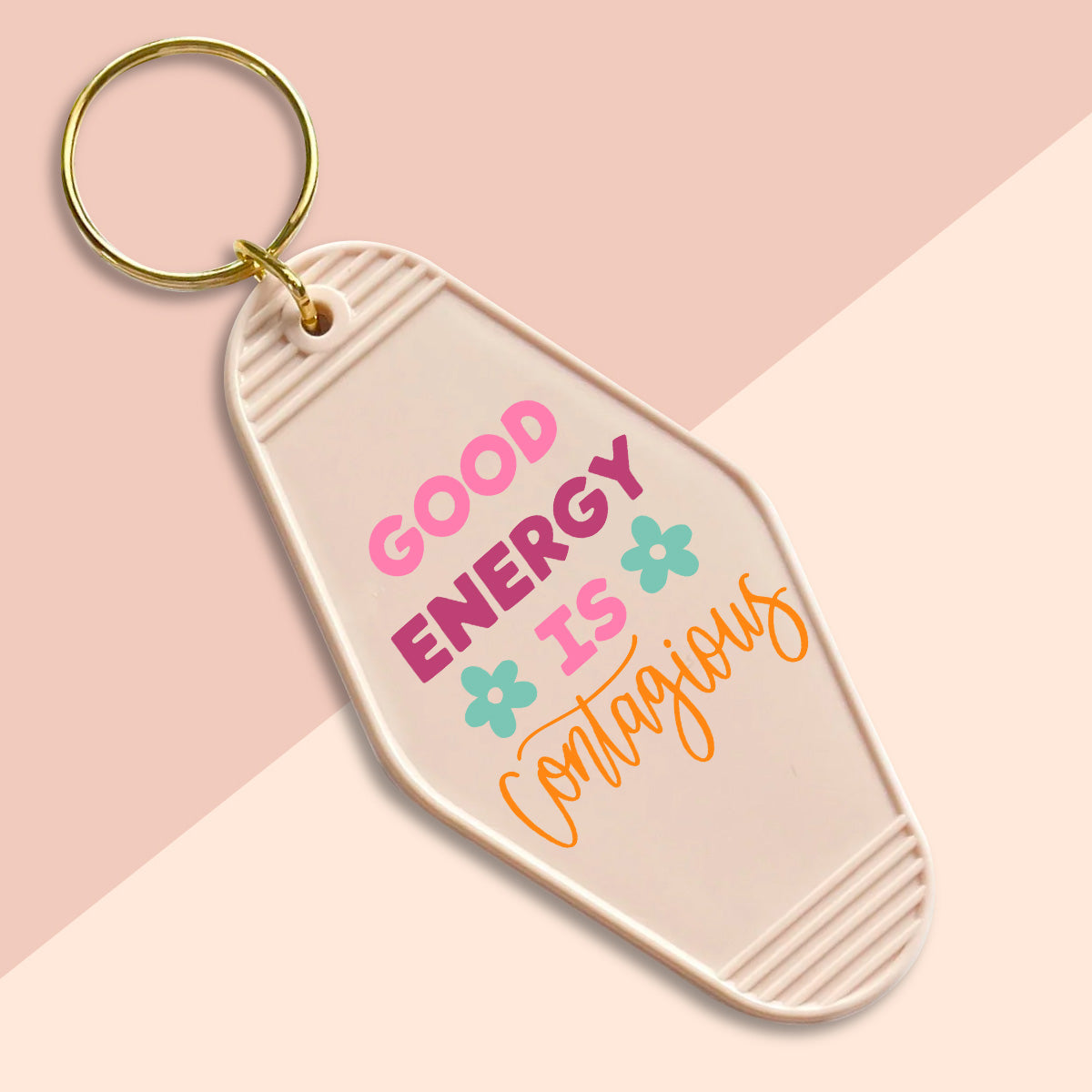 Good Energy is Contagious-UVDTF Keychain Decal
