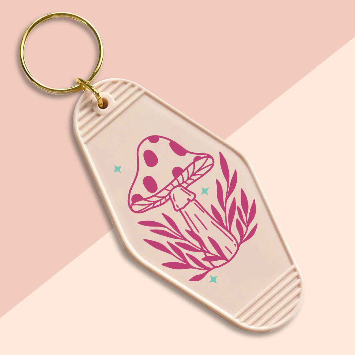 Mushroom-UVDTF Keychain Decal
