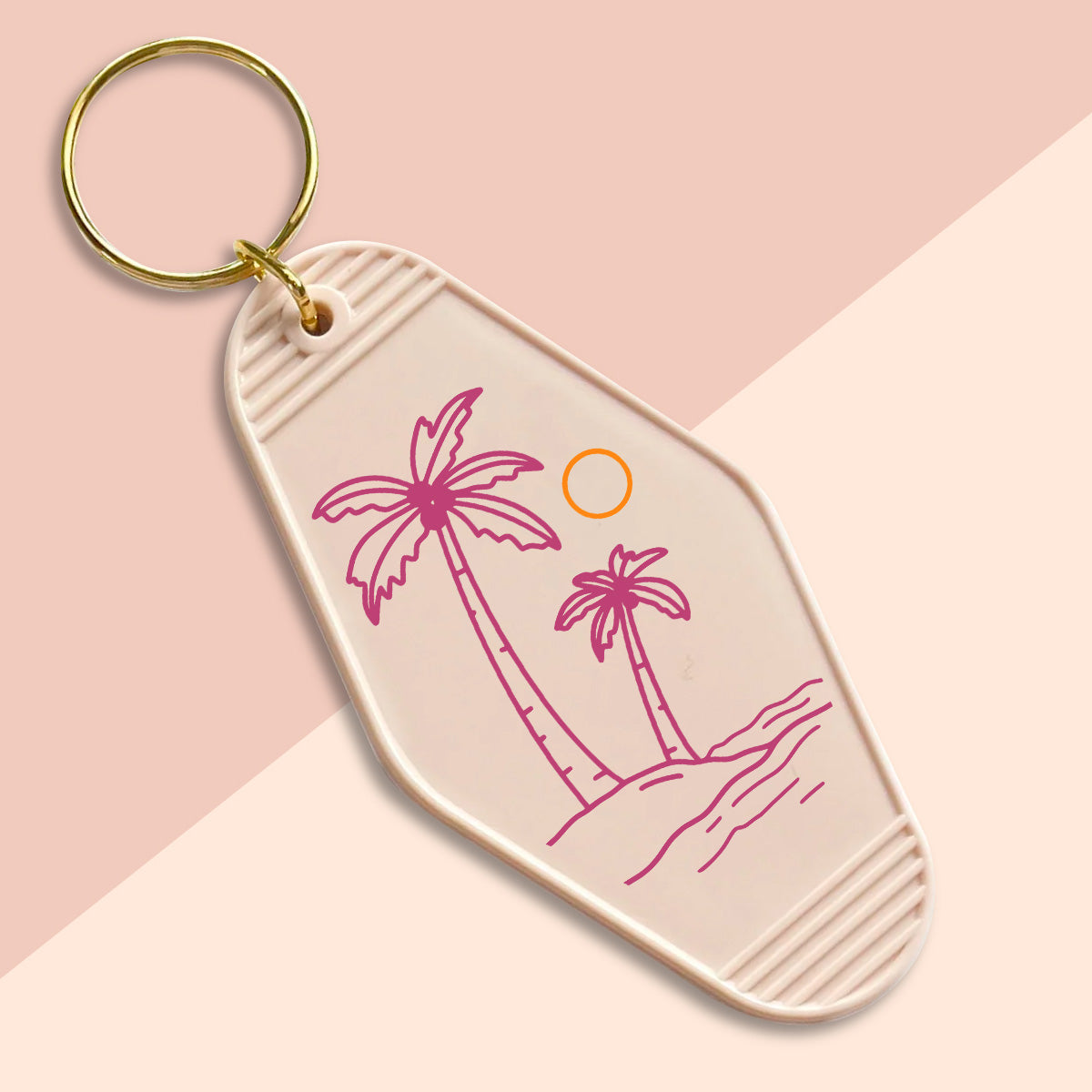 Palm Trees-UVDTF Keychain Decal