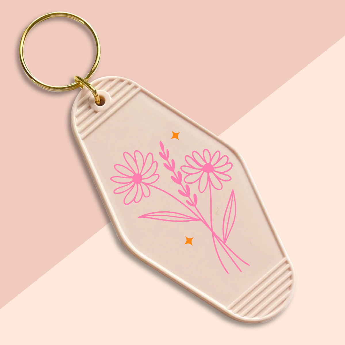 Flowers-UVDTF Keychain Decal