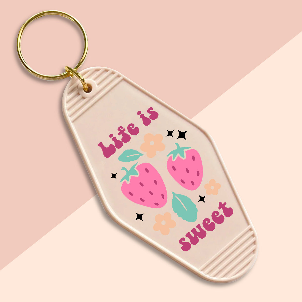 Life is Sweet-UVDTF Keychain Decal