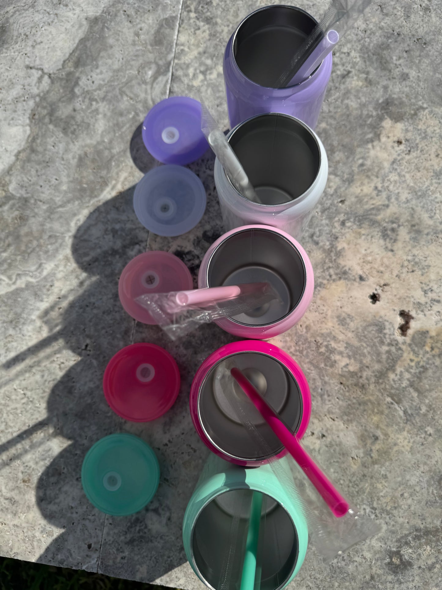 16oz Stainless Steel Colored Cans