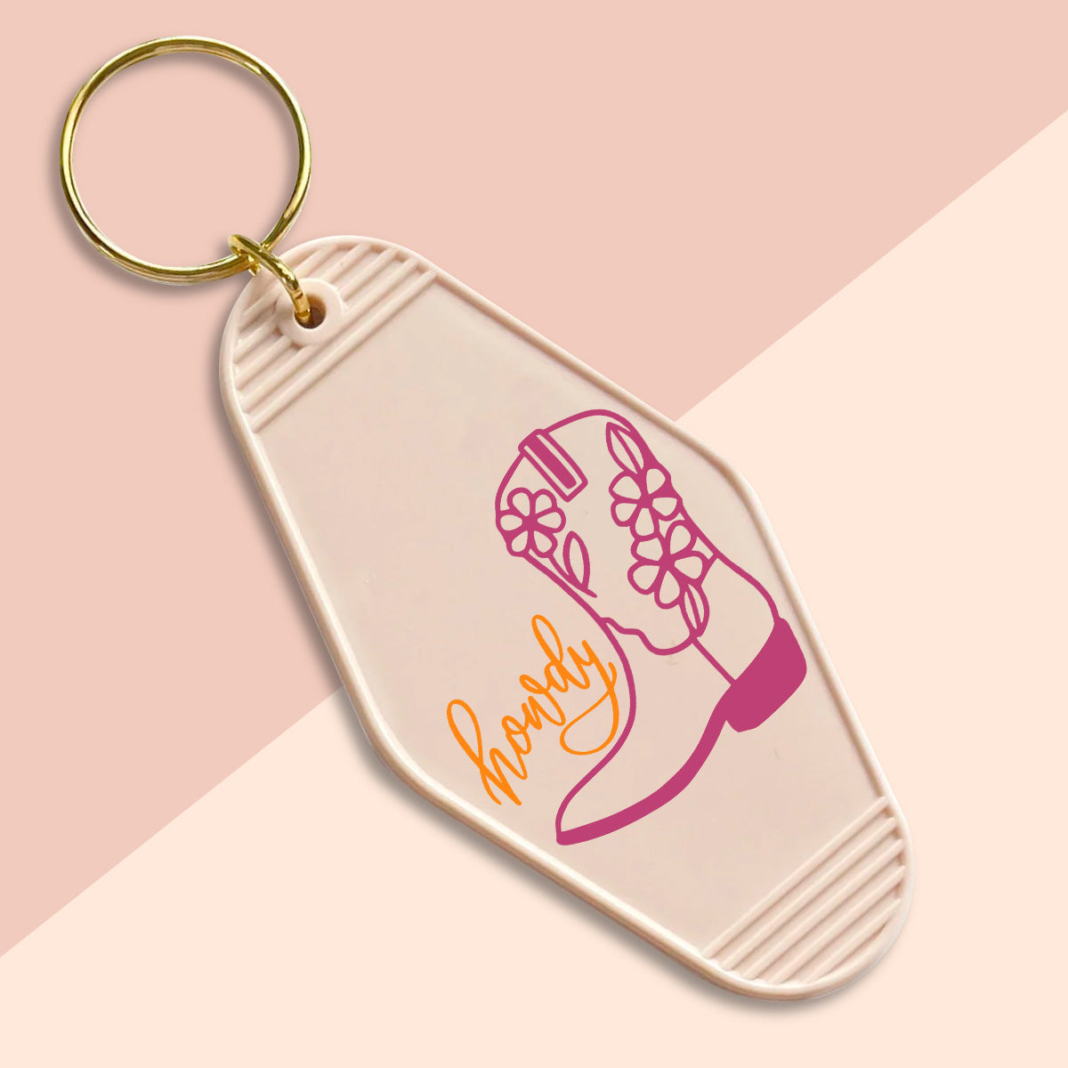 Howdy Boot-UVDTF Keychain Decal