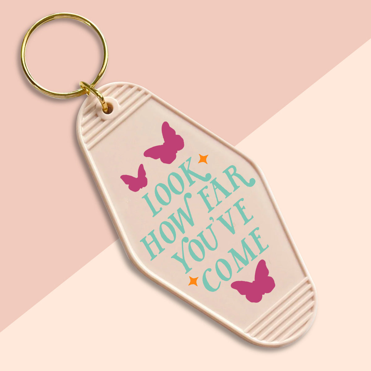 Look how far you’ve come-UVDTF Keychain Decal