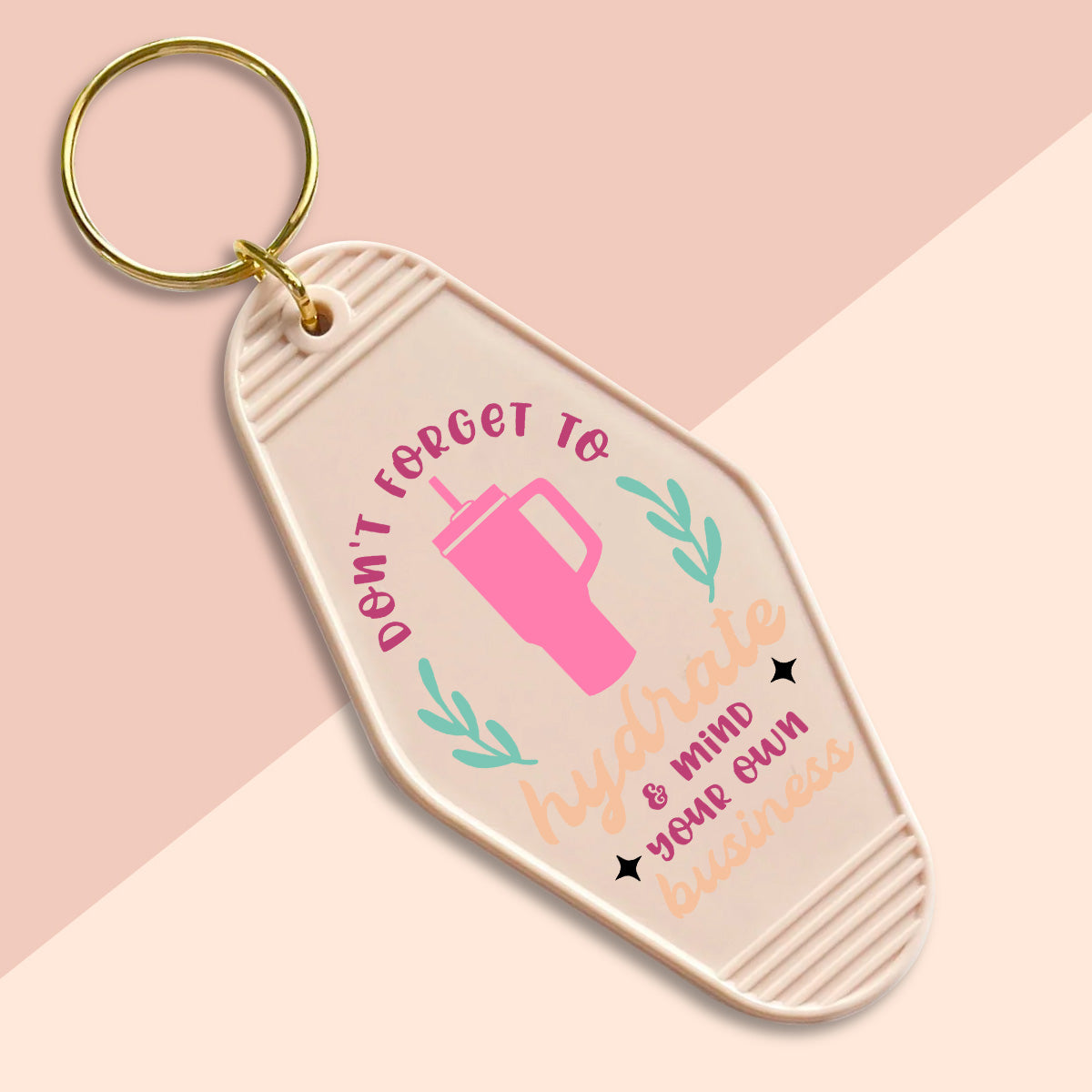 Don’t forget to Hydrate-UVDTF Keychain Decal
