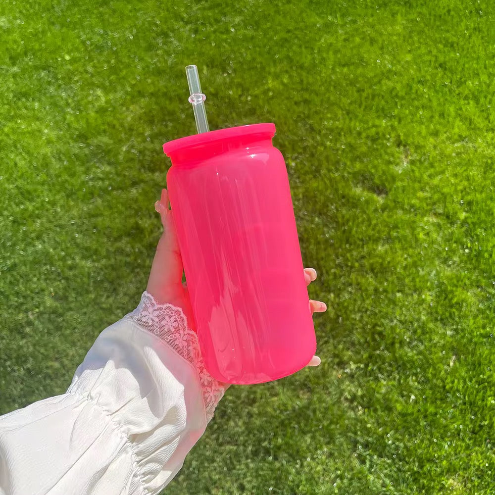 16oz Acrylic Jelly Colored Can