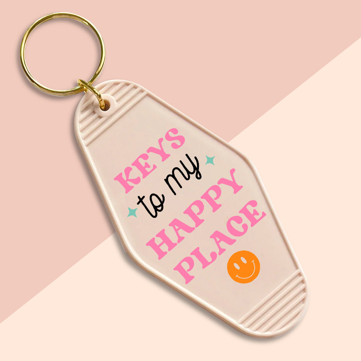 Keys to my Happy Place-UVDTF Keychain Decal