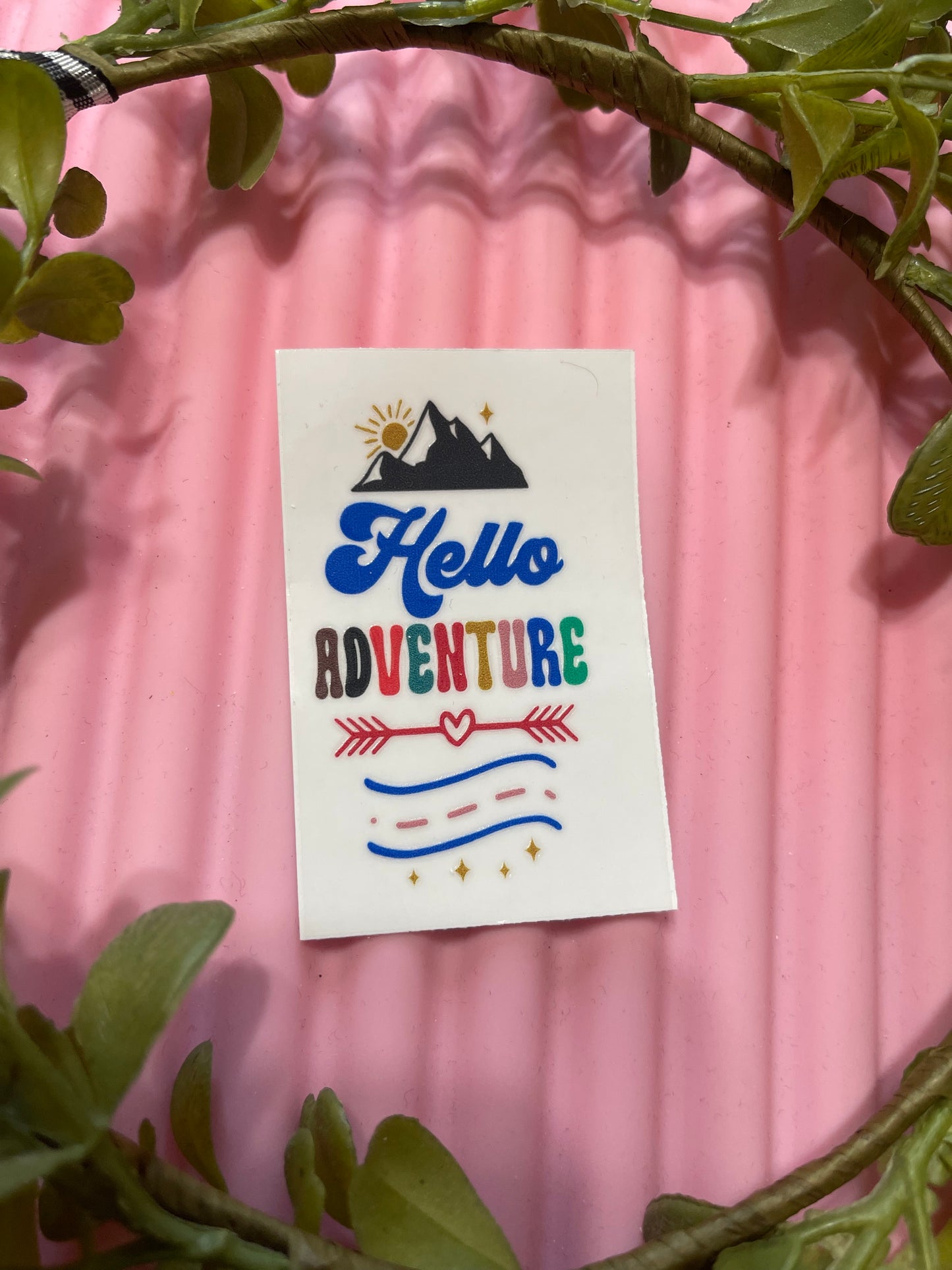 Hello Adventure-UVDTF Keychain Decal
