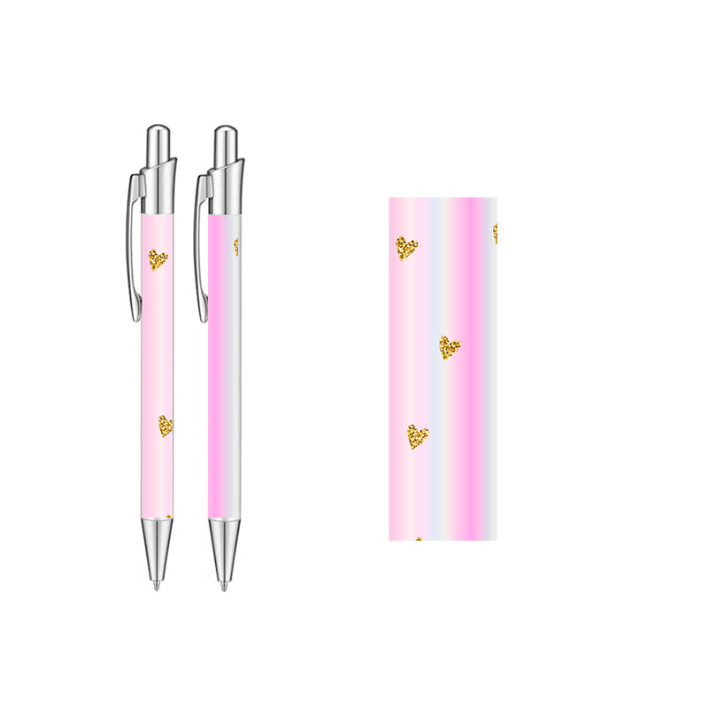 Hearts gold Pen Wrap