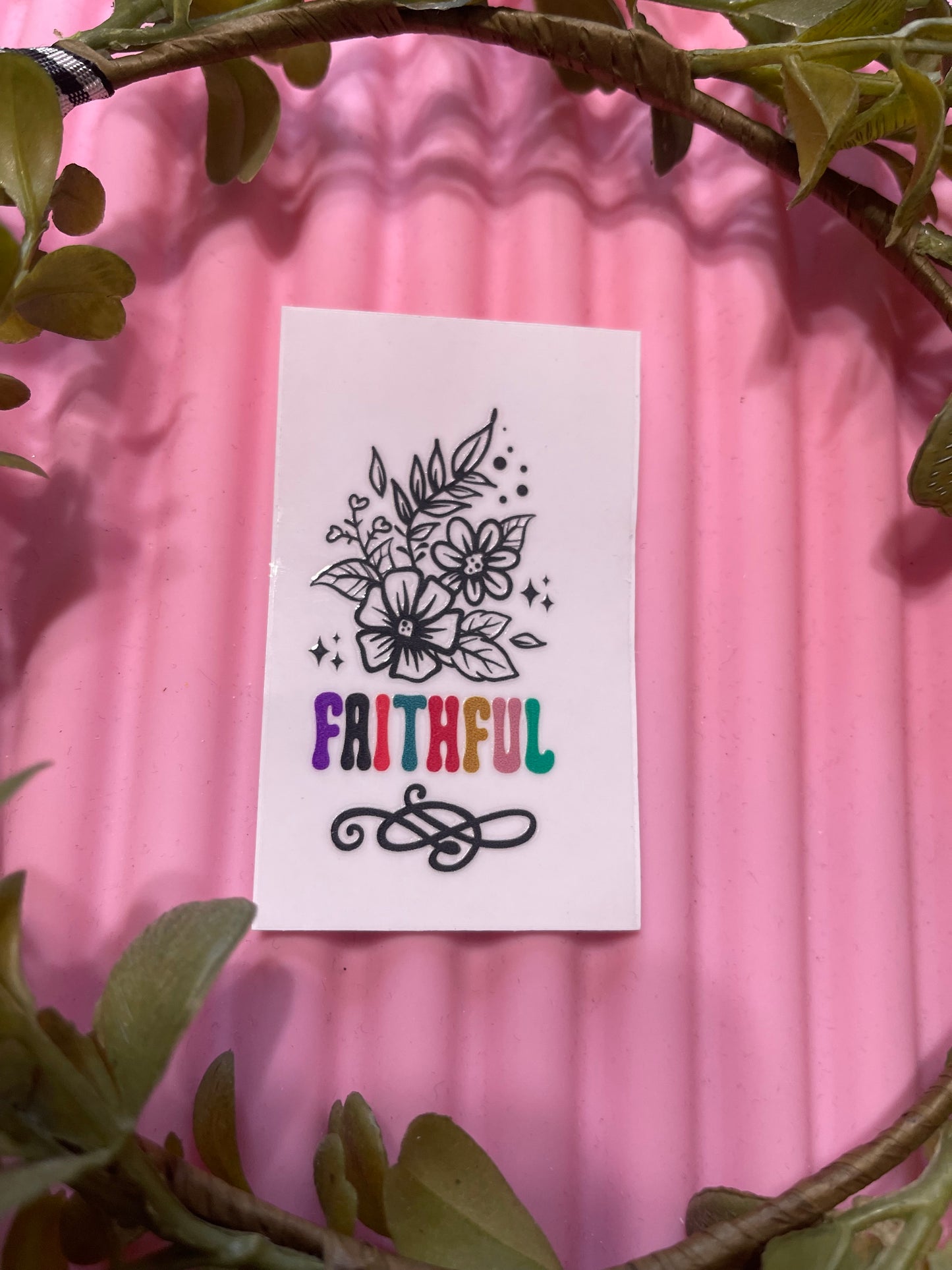 Faithful-UVDTF Keychain Decal