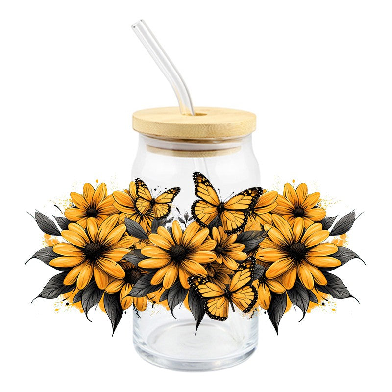 Sunflowers and Butterflies