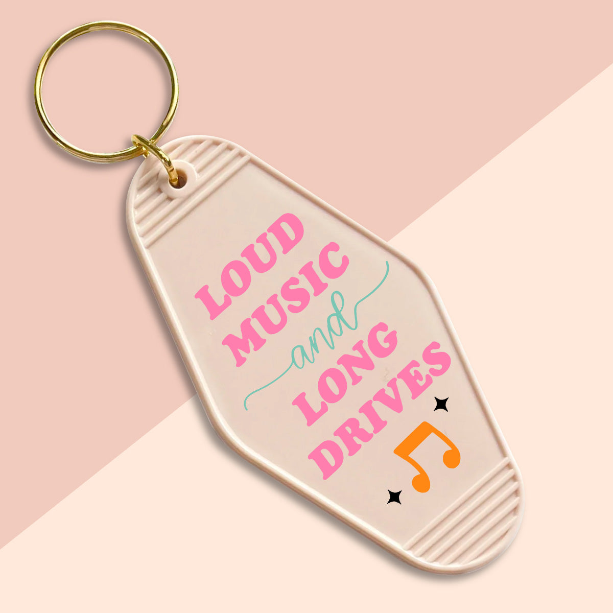 Loud Music and Long Drives-UVDTF Keychain Decal