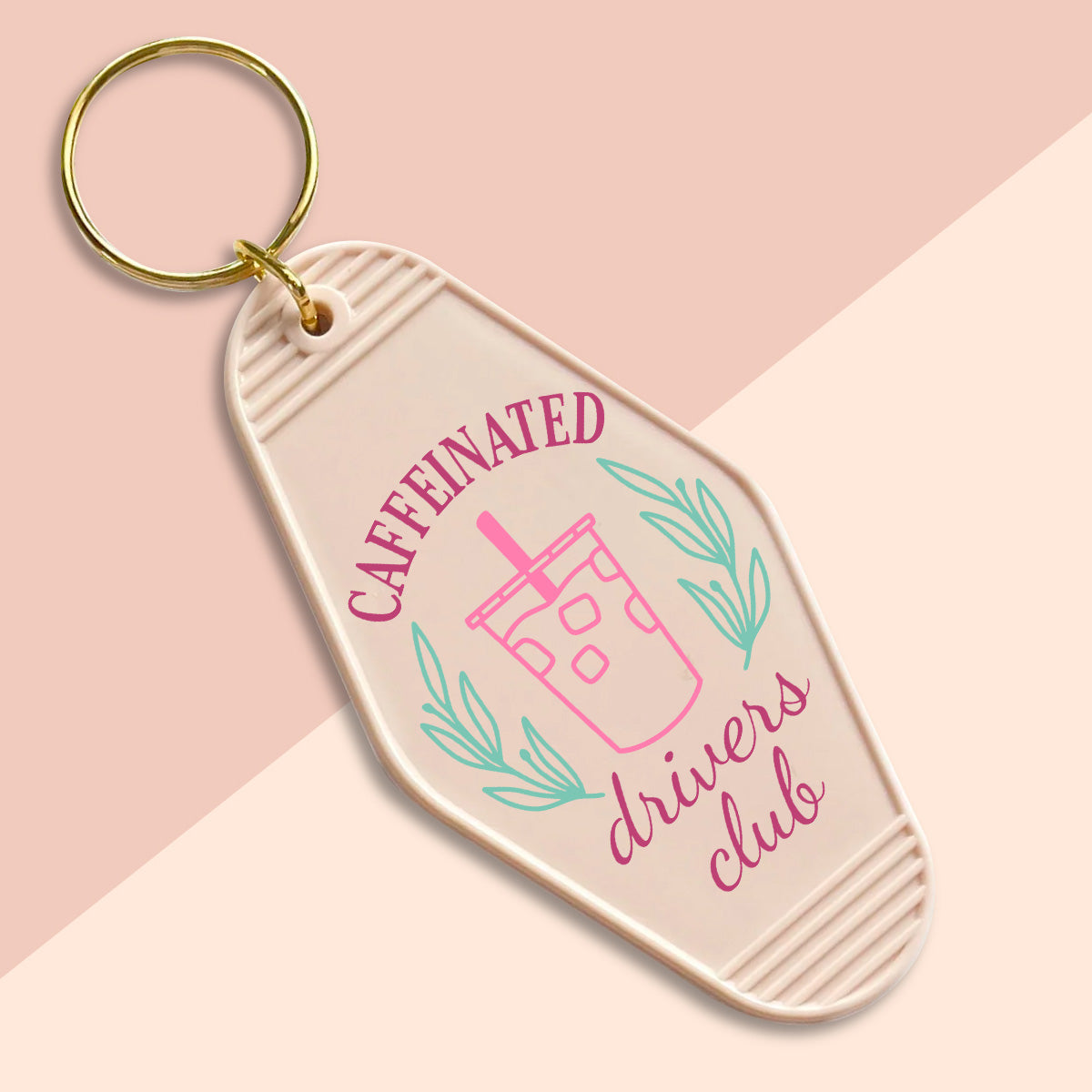 Caffeinated drivers club-UVDTF Keychain Decal