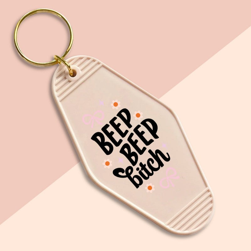 Beep Beep B-UVDTF Keychain Decal