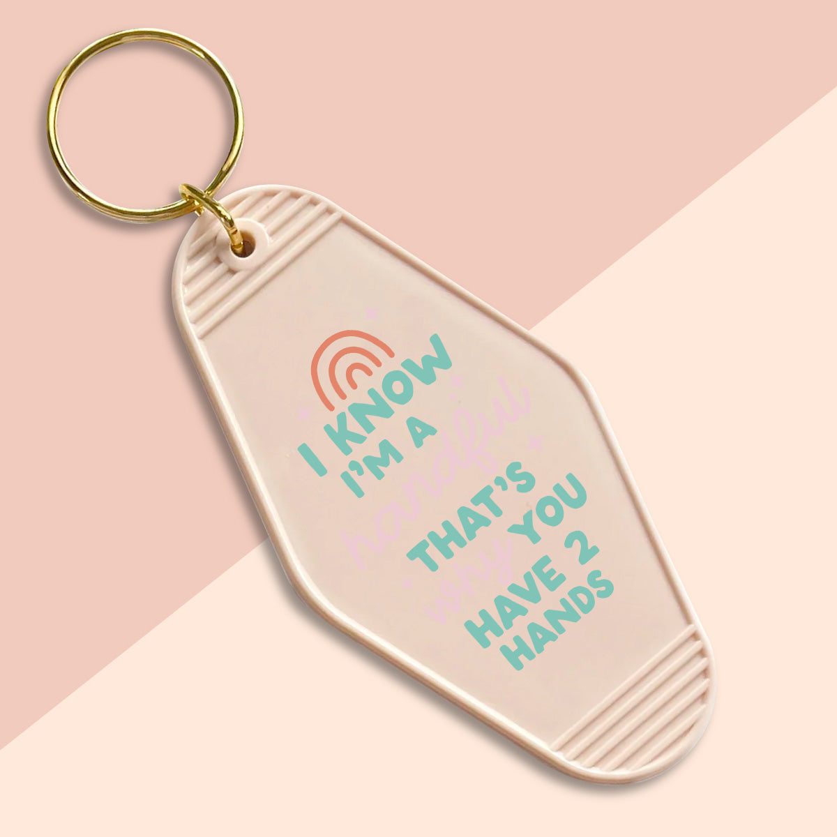 I know I’m a handful-UVDTF Keychain Decal