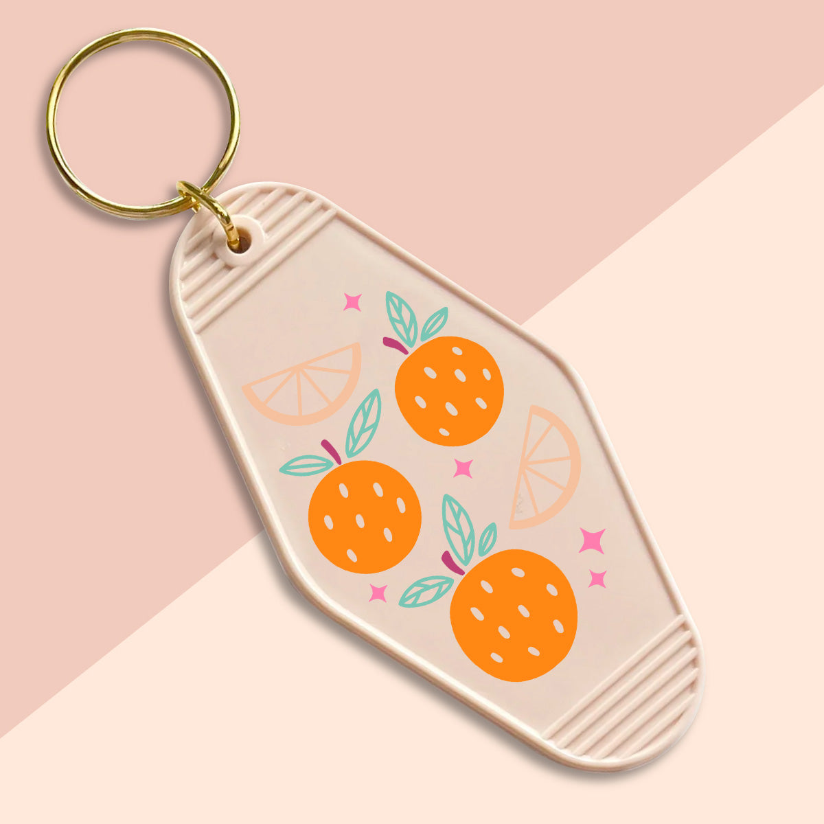 Oranges-UVDTF Keychain Decal