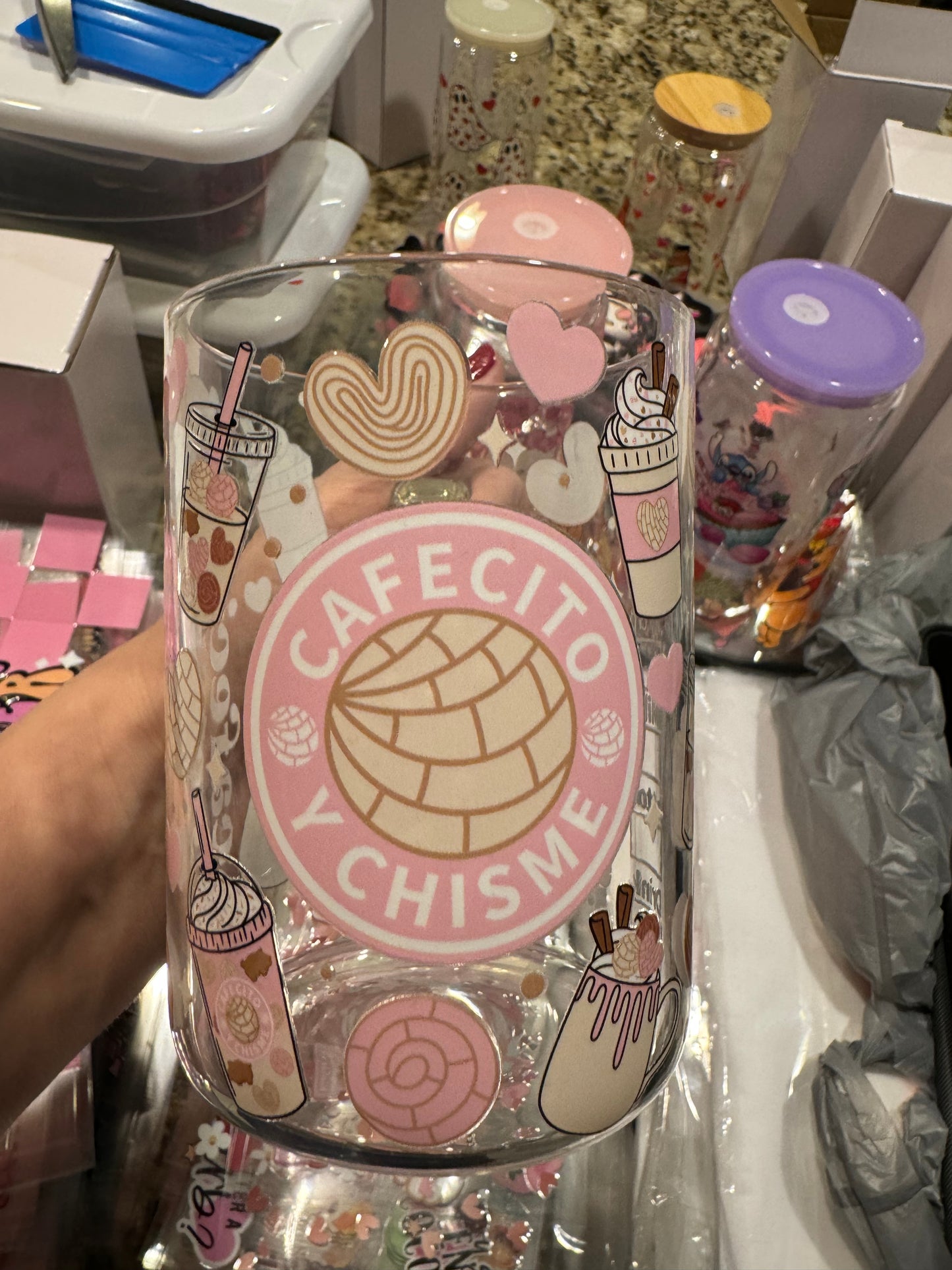 Cafecito y Chisme Glass or Mug