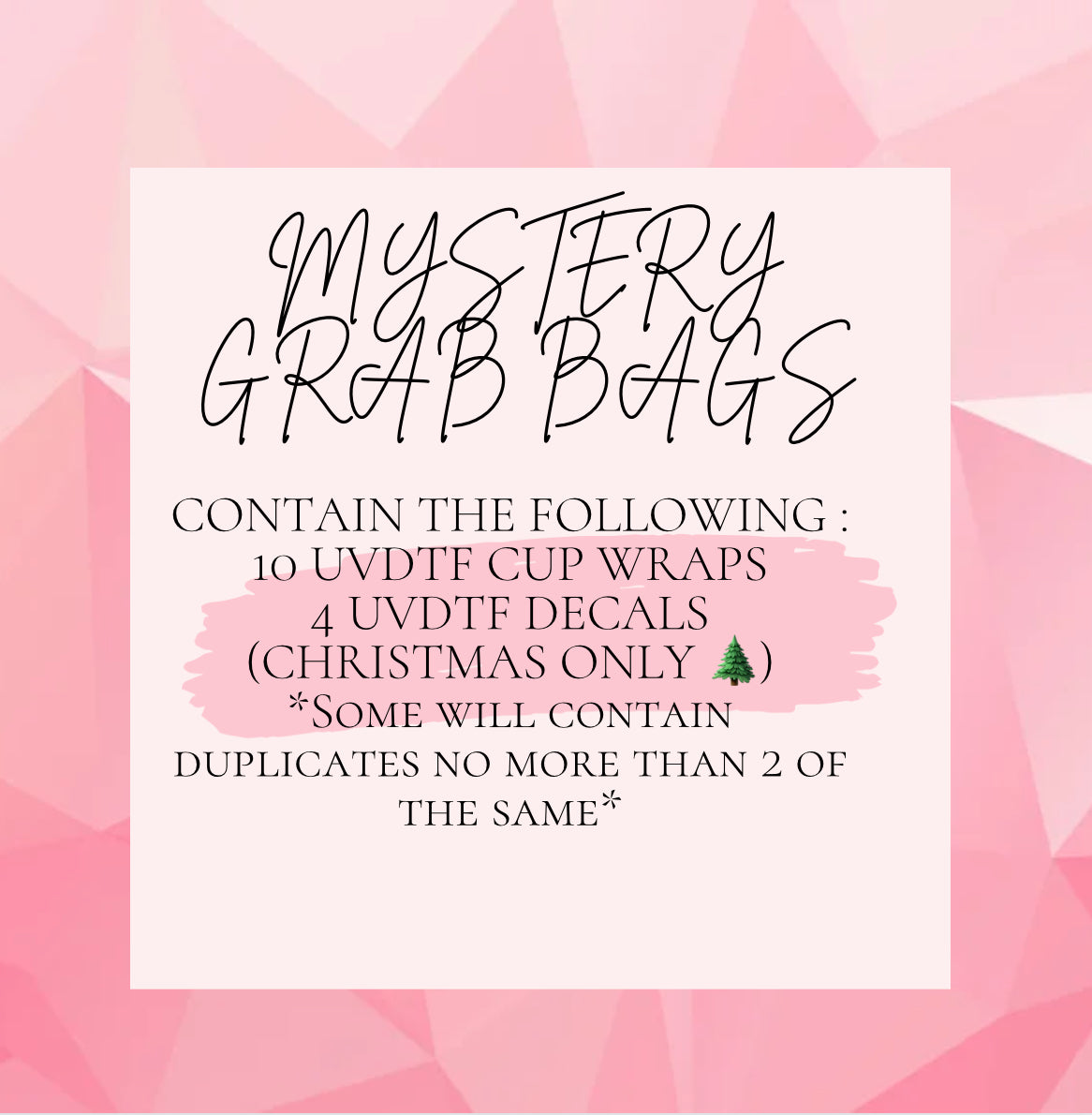 CHRISTMAS Mystery Bags