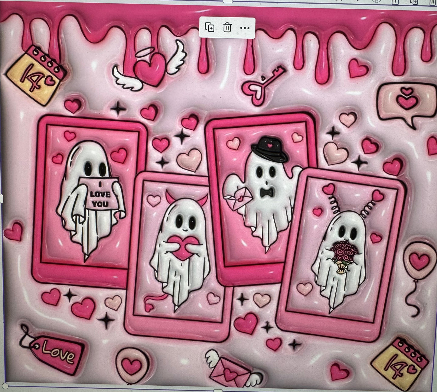 Ghosts Hearts Tumbler