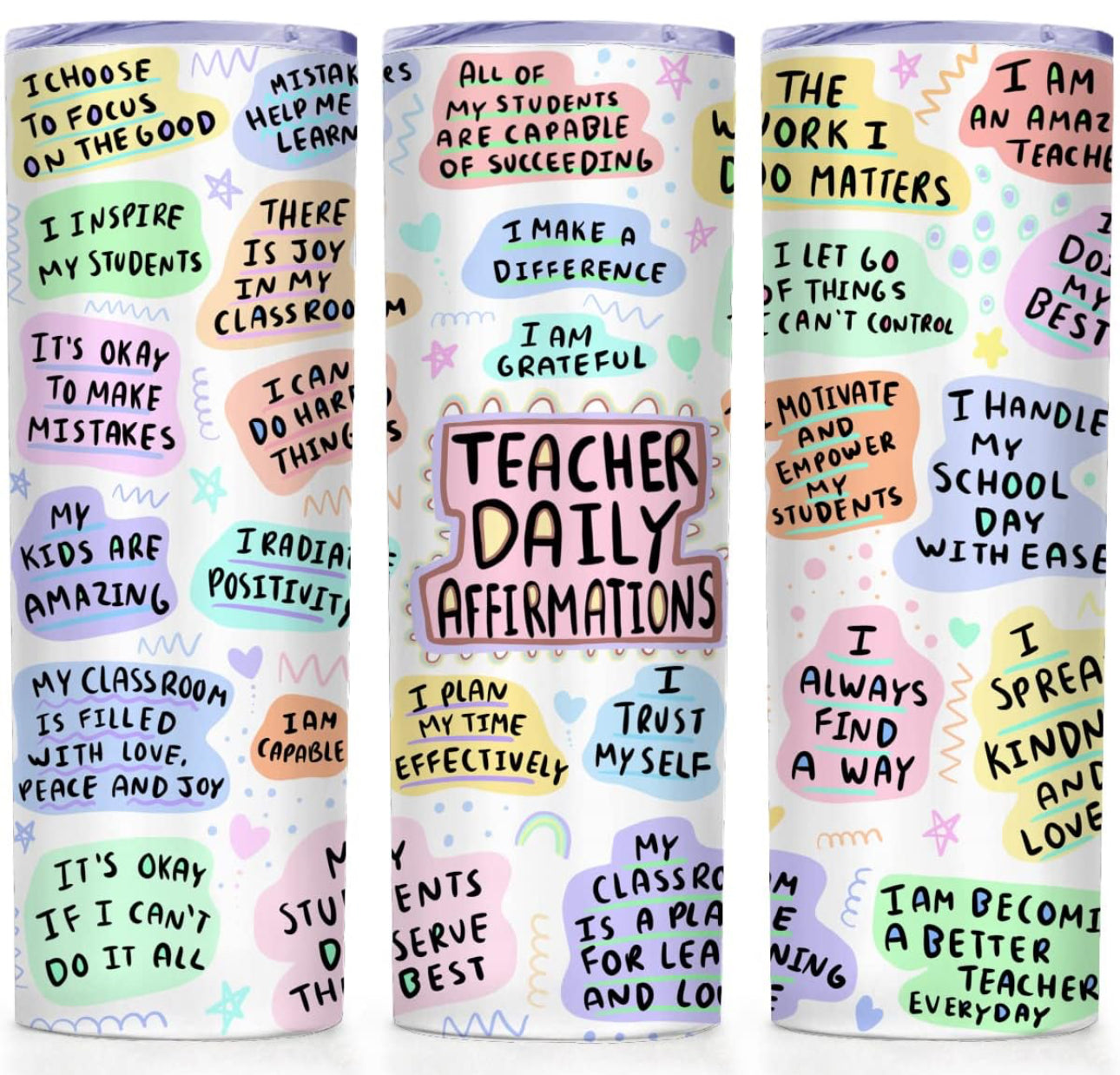 Teacher Affirmations Tumbler