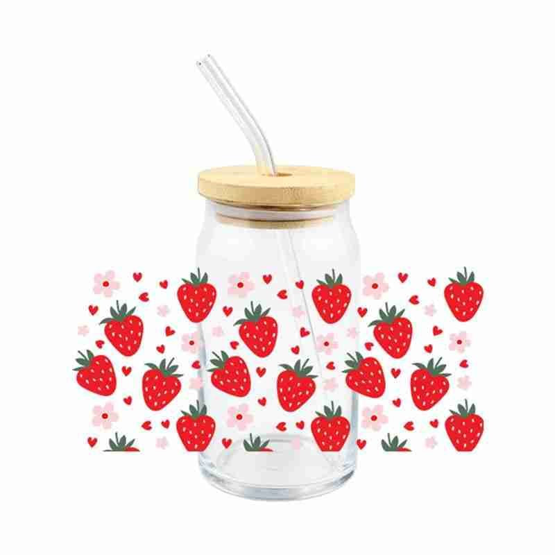 Strawberries and flowers