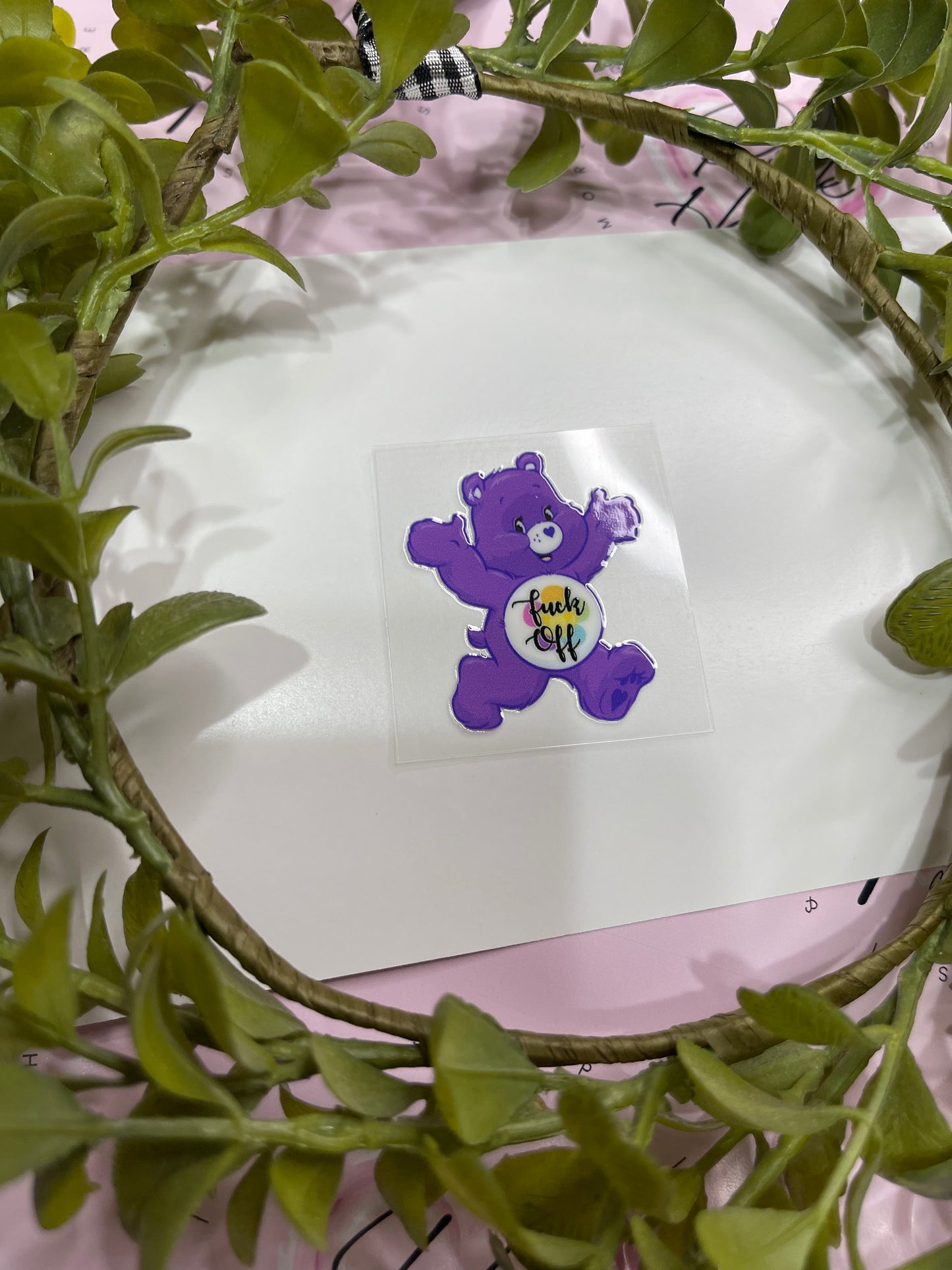 Swear Bear-F Off-Shot Decal