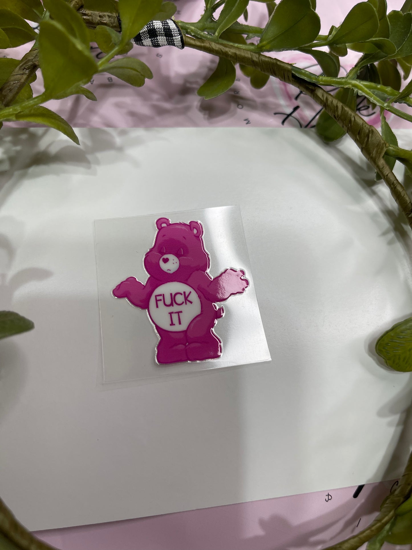 Swear Bear-F It-Shot Decal