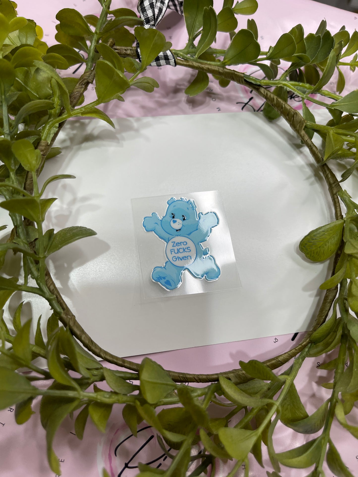 Swear Bear-Zero Fs Given-Shot Decal