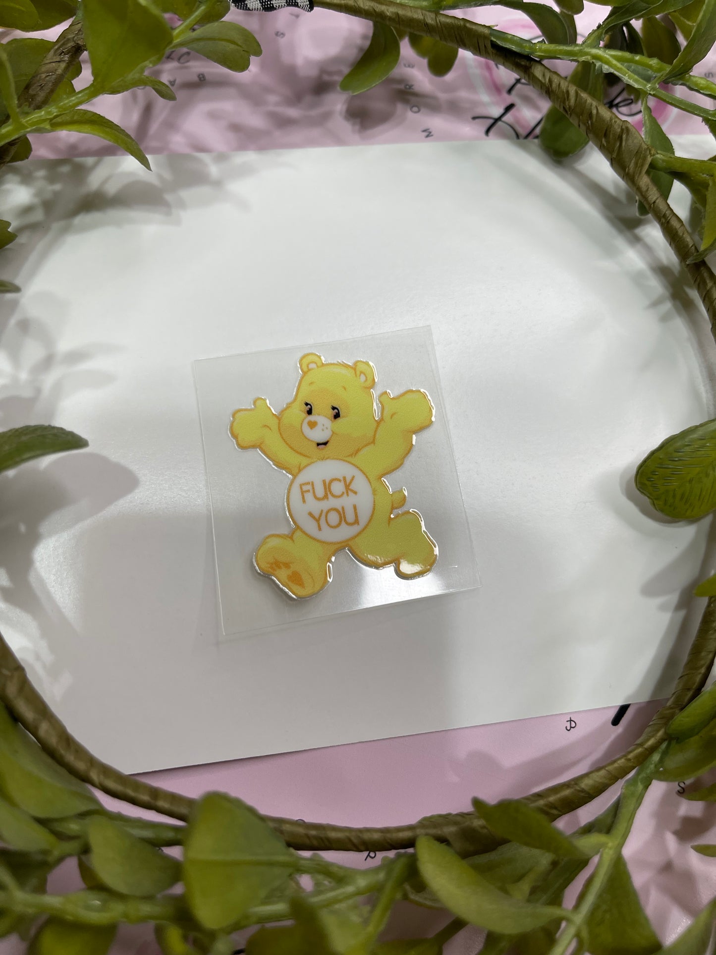 Swear Bear-F You-Shot Decal