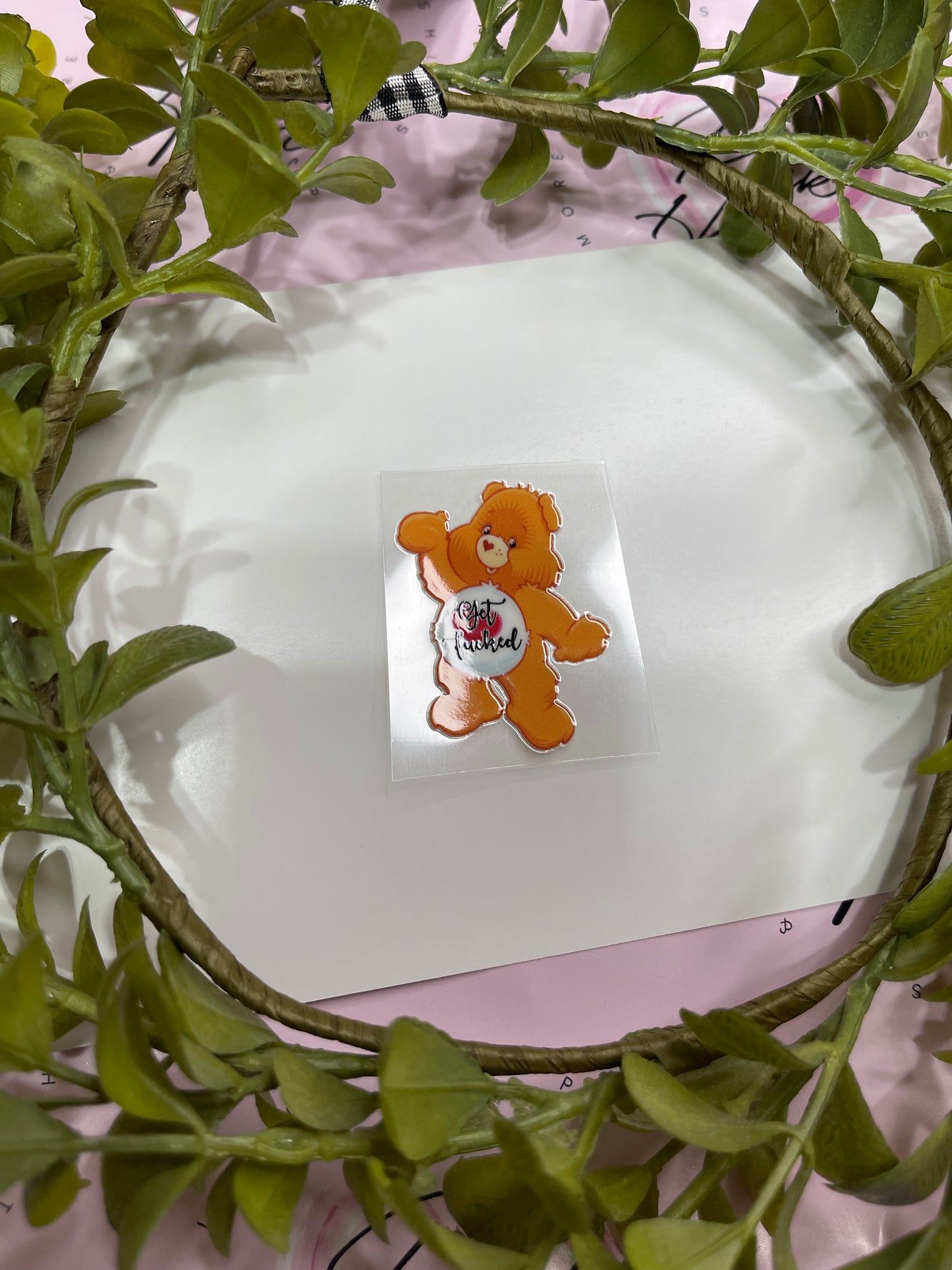 Swear Bear-Get F- Shot Decal