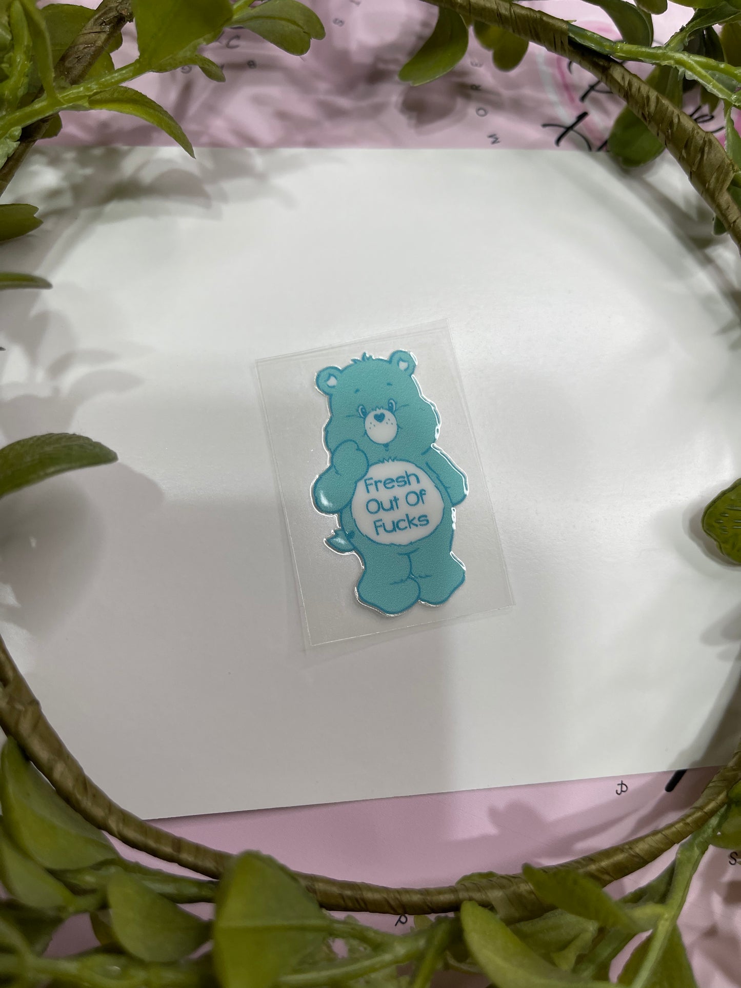 Swear Bear-Fresh out of F- Shot Decal