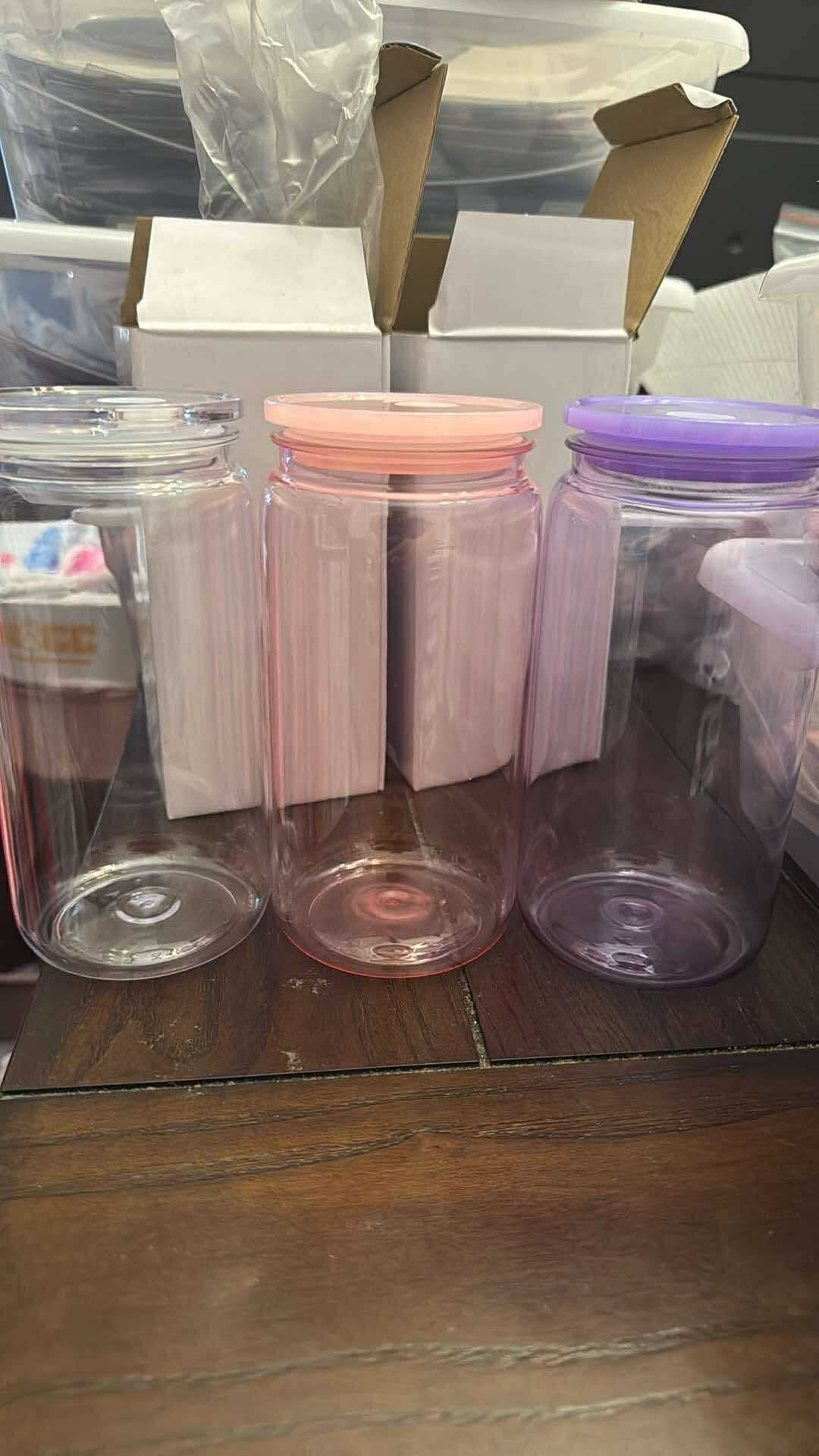 16oz Acrylic Jelly Colored Can