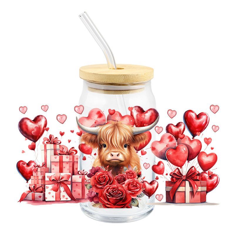 Cow hearts red