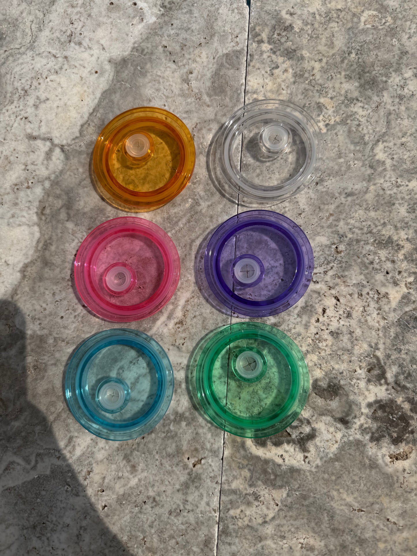 Color Plastic Lid Transparent Color 16oz