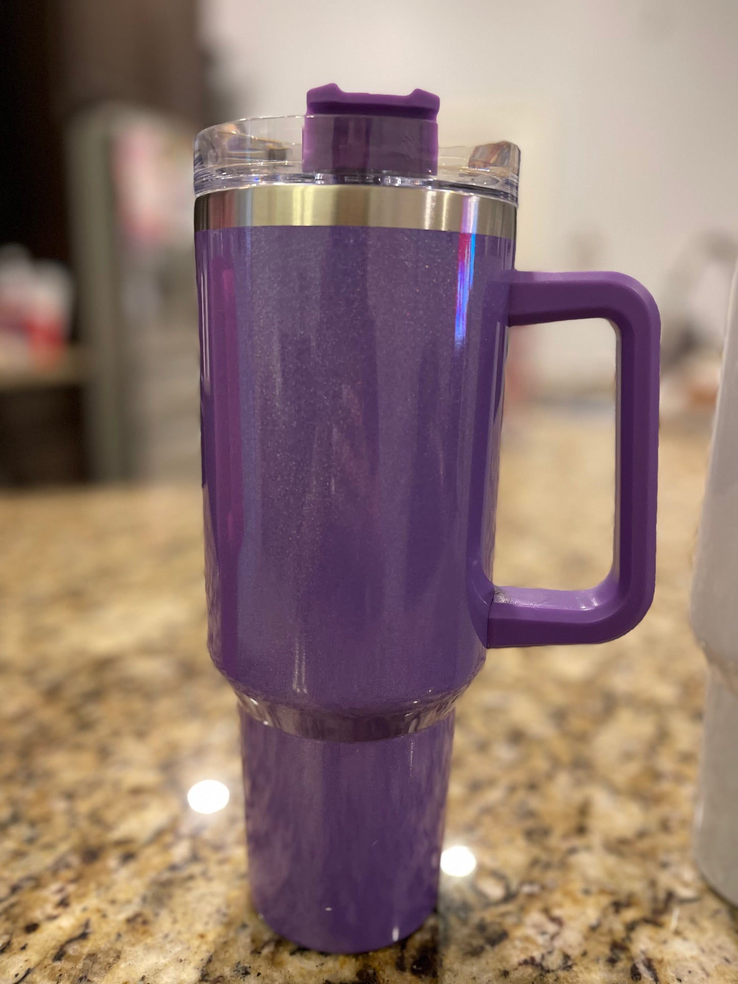 40 Ounce Glitter Sublimation Tumbler - Blank Sublimation Tumbler with Lid and Straw