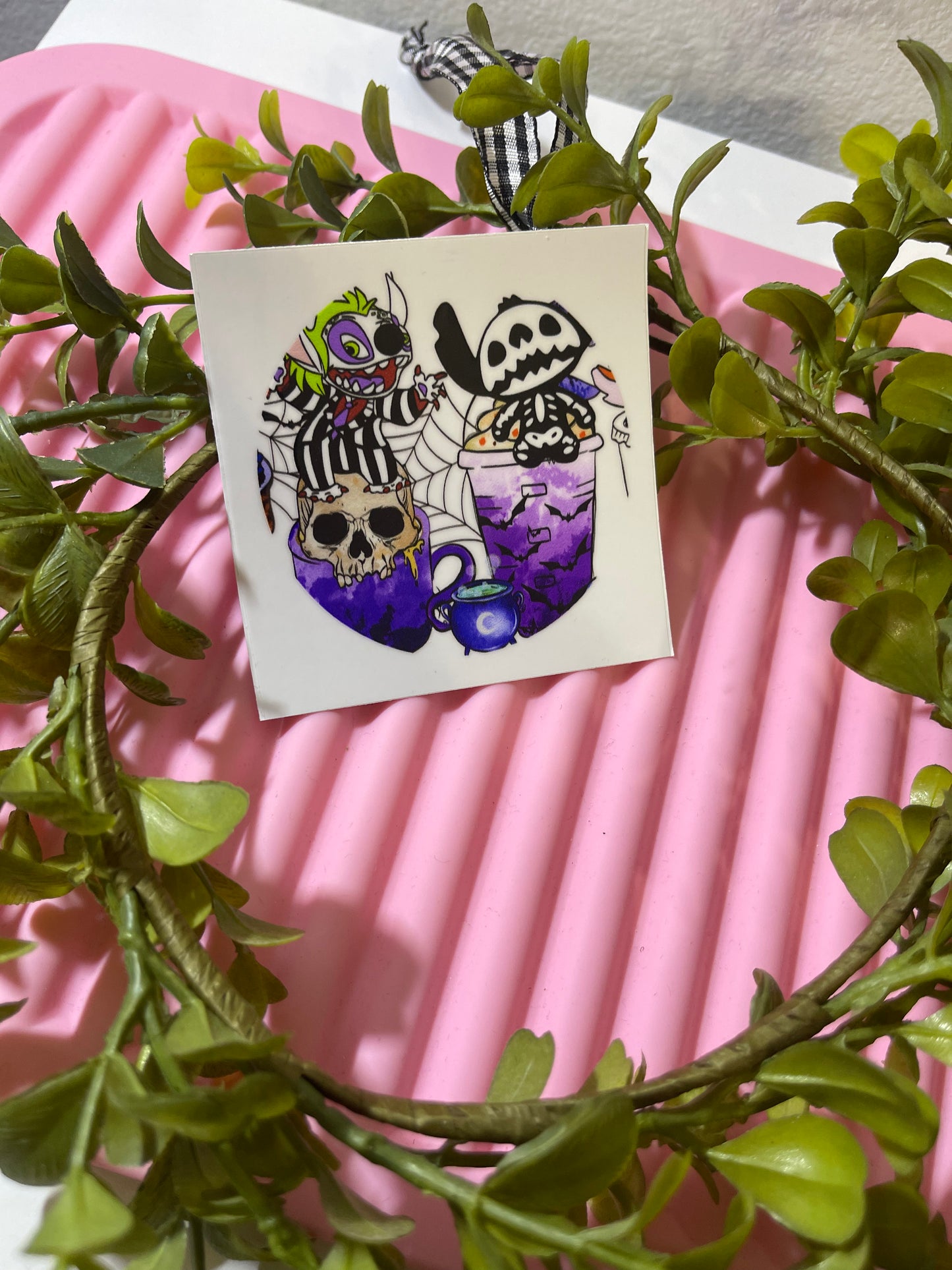 CUATRO BLUE ALIEN HALLOWEEN COFFEE (Lid Decal Only)