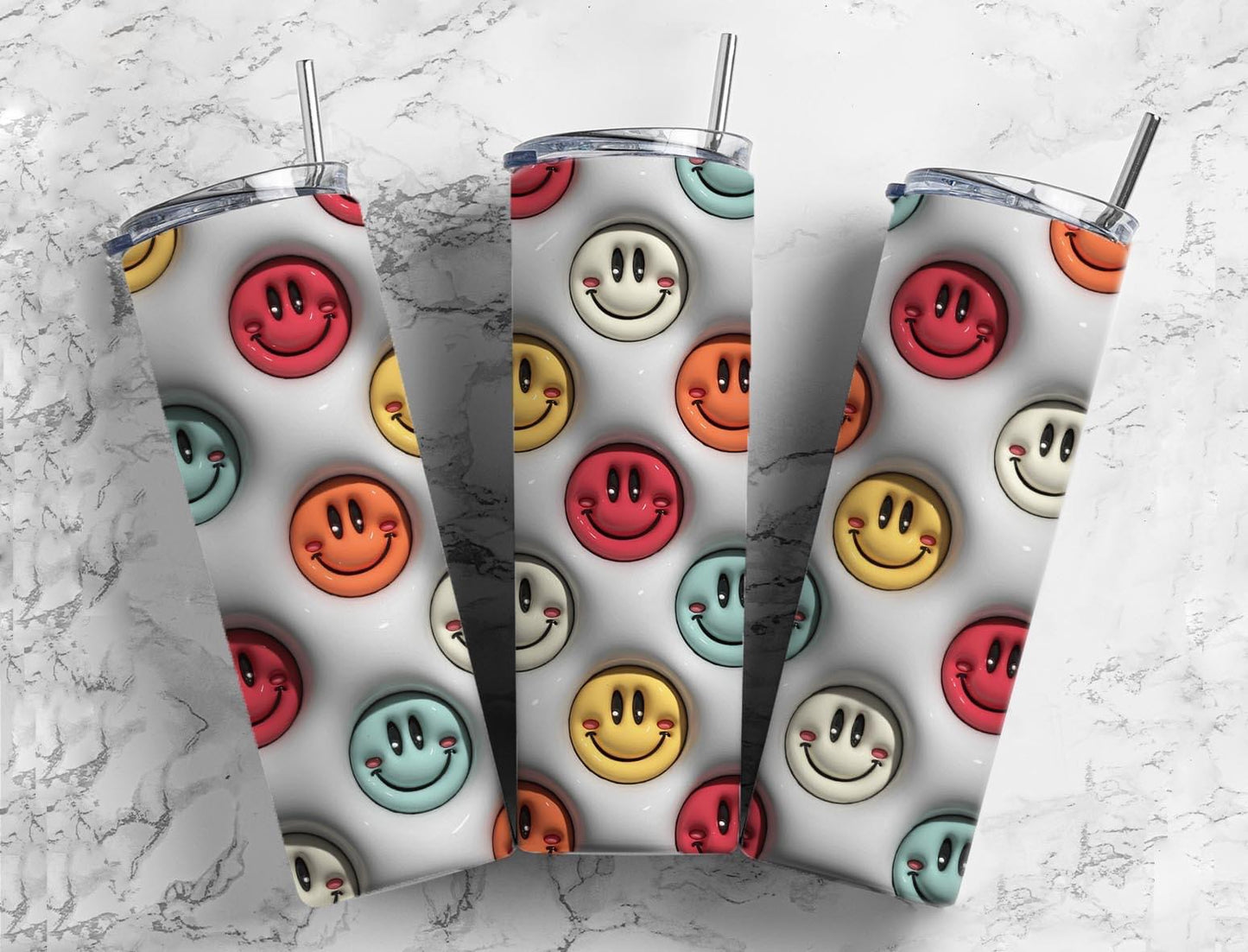 3D Smiley Faces Bubble Wrap