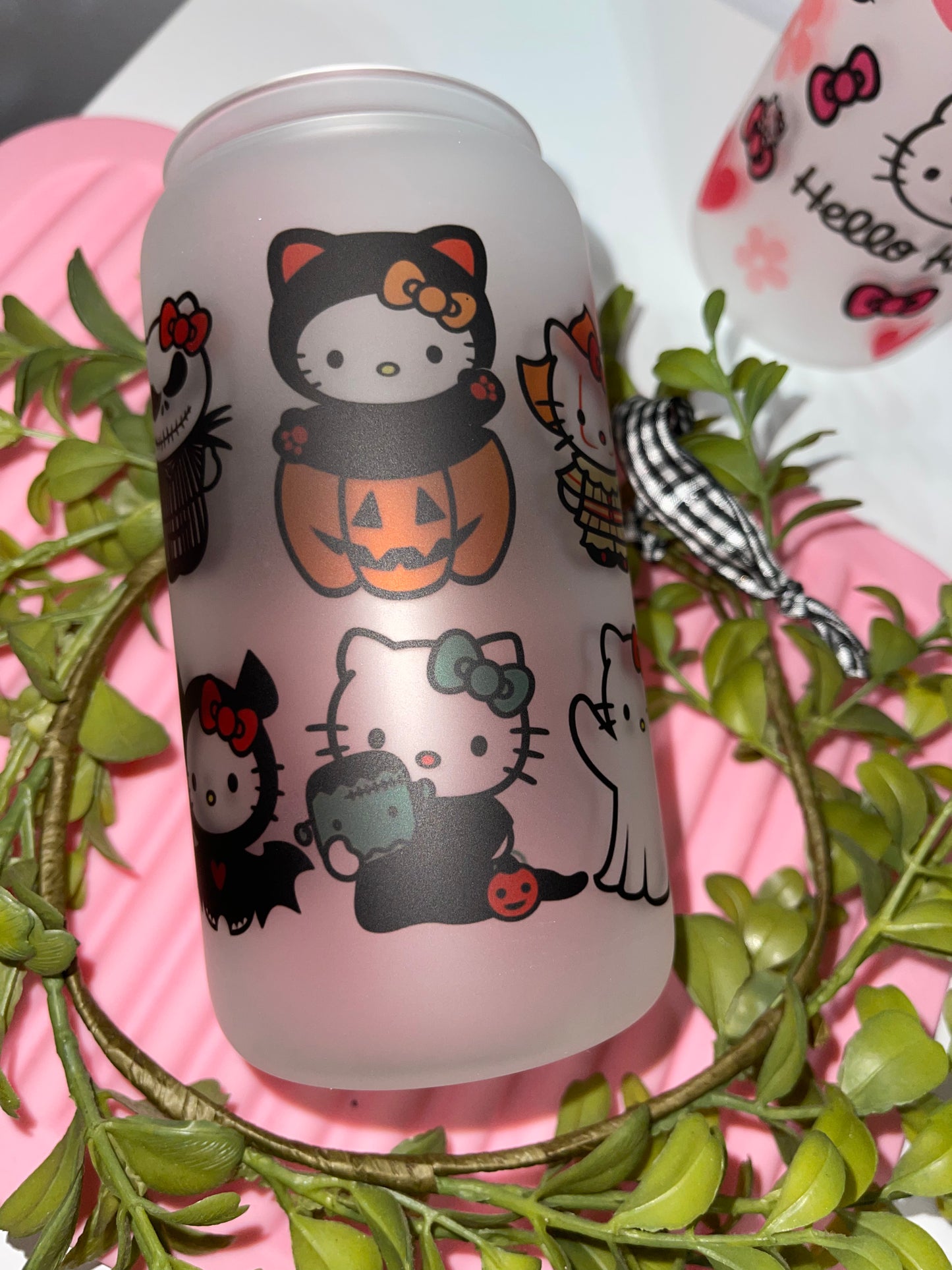 HK Halloween Kitty Sub Glass