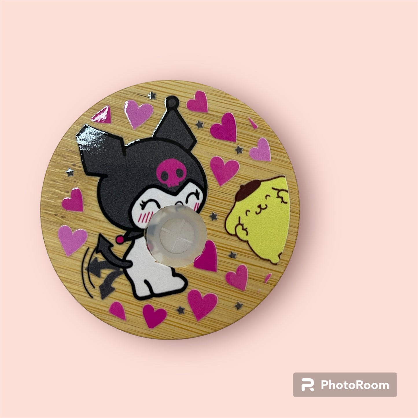 Hk Kumori Clear Glass with lid decal