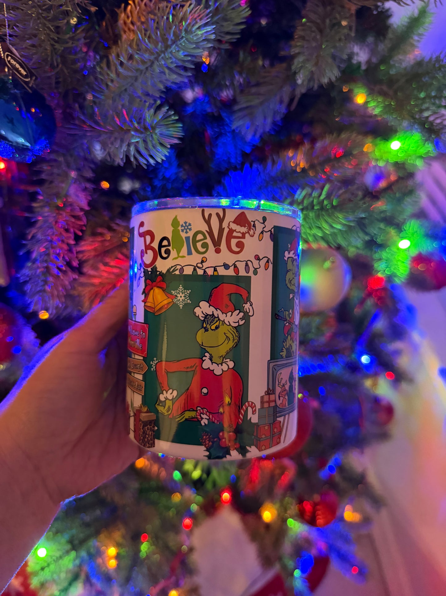 Green Man Christmas 10oz Tumbler