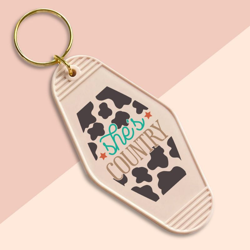 Shes Country-UVDTF Keychain Decal