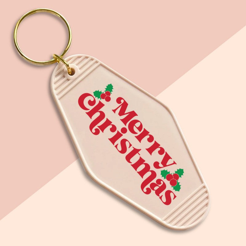 Merry Christmas-UVDTF Keychain Decal