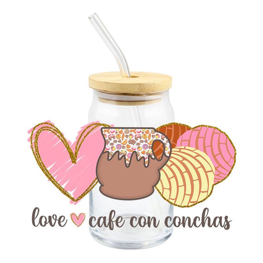 Love Cafe con conchas