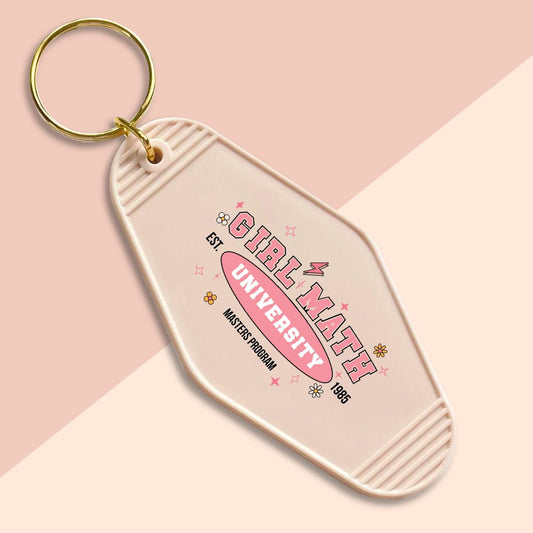 Girl Math-UVDTF Keychain Decal