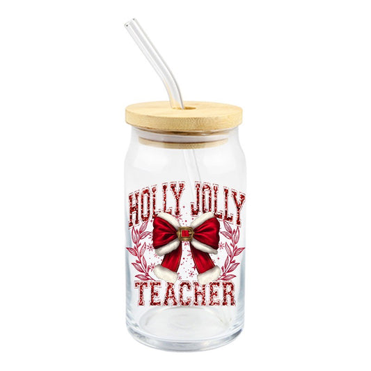 Holly Jolly Teacher Decal