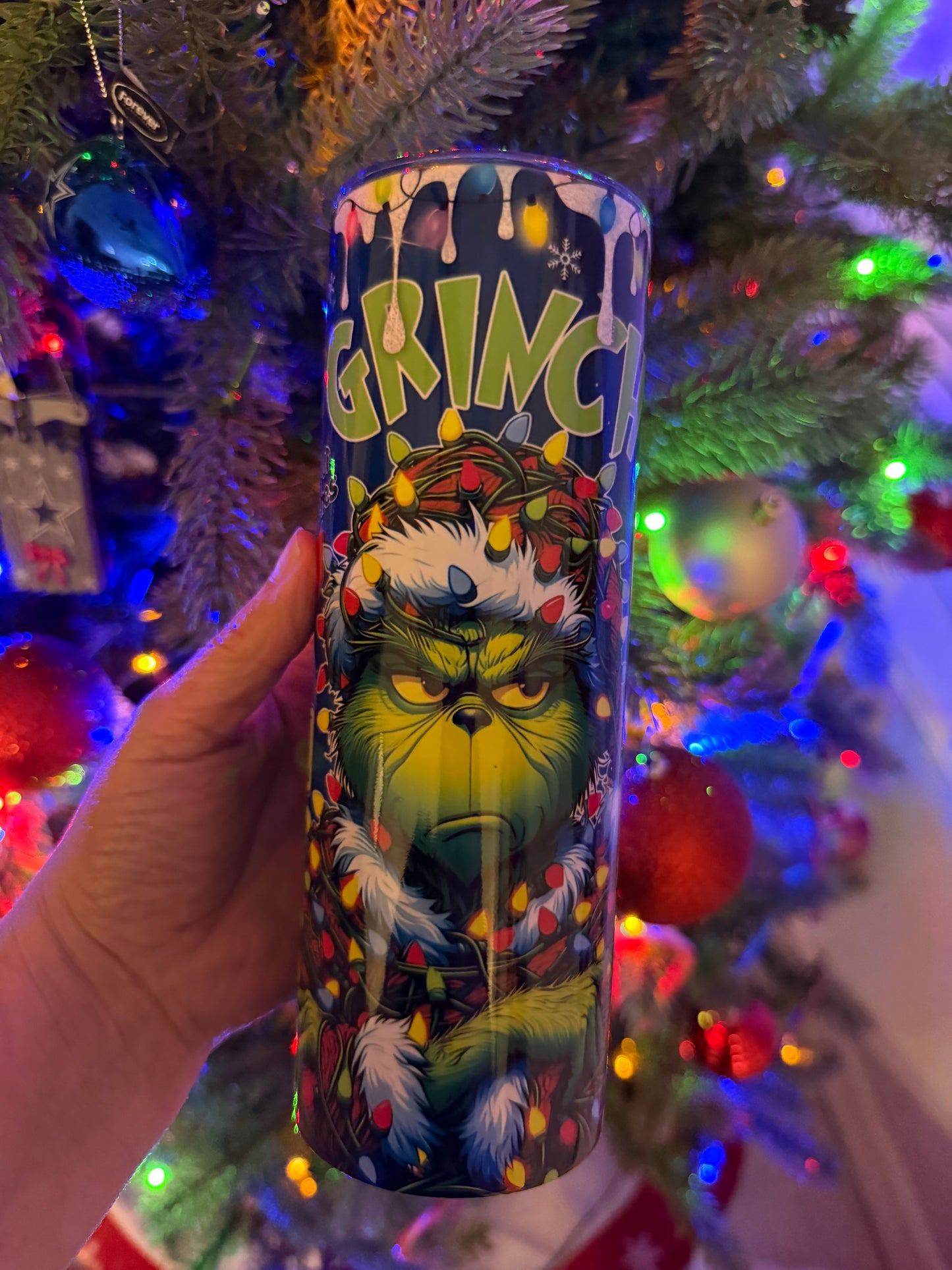 Green Man Christmas Tumbler