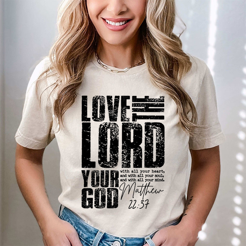 Love the Lord Black (DTF)